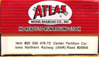 Atlas 20 006 476 Iowa Northern Railway 73  Center Partition Car Ho Scale