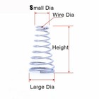 Conical Cone Compression Spring Stainless Steel Spring Wire Diameter 0 4mm - 2mm