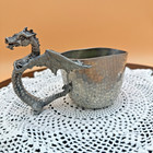 Ballena Bay Dragon Pewter Mug Rivas 1990 Handmade Fantasy Tankard