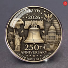 Usa 250th Anniversary Brooch Pin 250 Years Lapel C