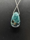 Natural Grandidierite Pendant 18 95 Ct   Side Drilled Blue Green Gemstone