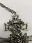Vtg 1994 Alchemy Gothic In Search Of The Black Rose Cross Pendant Signed Eng Gsy