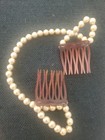 Vintage French Combs   Pearls Headband Hair Jewelry Clips Bridal Edwardian  F1