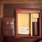 Etienne Aigner Cigarette Case And Lighter Holder Set New In Box
