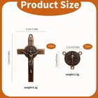 Catholic Rosary Set Colorful Rosary Cross Crucifix Saint Benedict Medal Necklace