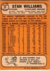 1968 -stan Williams- Topps Autograph signed auto Baseball Card  54 Indians