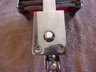 Vintage Emil J  Paidar Barber Chair Headrest W  Real Red Leather