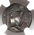 Ionia Ephesus Artemis   Deer Ngc Ch Xf Fine Style Ancient Silver Greek Coin D387