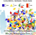 1100 Pcs Mosaic Tiles  Glass Mosaic Tiles For Crafts Bulk  Stained Mosaic