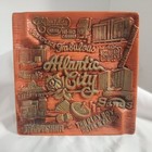 Vtg Art Ashtray Playboy Atlantic City New Jersey Casino s Buildings Orange Decor
