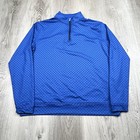 Peter Millar Perth 1 4 Zip Pullover Youth Size Xl Blue Skull Pattern