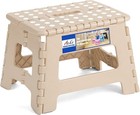 Folding Step Stool 9 Inch  Non-slip Foldable Stools For Kids  Khaki