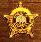 Commonwealth Of Kentucky Ky County Sheriff s Department Star Shaped Patch Nos