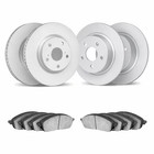 For Kia Forte 2020-2024 Brake Set Front And Rear   Plain Rotor Style   Cast Iron