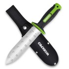 Workpro Hori Hori Garden Knife 7 stainless Steel Blades Oxford Sheath Green pink