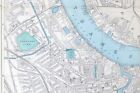 London - Deptford  Millwall   The Docks   Original Antique Map - Bacon  1909 