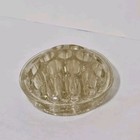 Vintage Viking Glass Flower Frog Clear Round 19 Hole Flower Arrangement Tool 4 