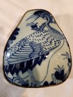 Chinese Shard Box Antique Silver Plate  Very Nice 
