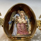 Vintage Russian Porcelain And Brass Egg House Of Faberge