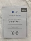 Pottery Barn Kids Baby Sadie Ruffle Crib Skirt White 16  Drop  p504