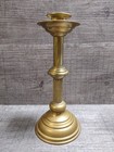 Set Of 2 Antique Brass Candle Stick Holders Victorian Gothic Style Pair
