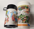 Marvel Comics 1976 Vintage Thermos Lid   Cup   90 s Hardee s She-hulk Hulk Cup 