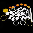 Honbay 78pcs Plastic Toy Car Motor Gear Kits Single Double Reduction Gear Worm 