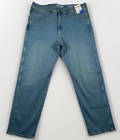 Wrangler Men   s 36x32 Stretch Relaxed Fit Jeans Blue Denim Nwt New Tags