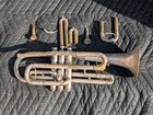 Vintage Silver-plated Trumpet W  Case   Mouthpiece 1911