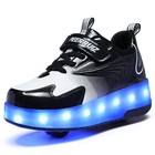 Hhsts Kids Shoes - New Wheels Led Light Color Shoes Shiny Roller 1 Little Kid