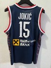 New  15 Jokic Joki   Jersey Team Srbija Serbia Basketball Jersey Blue White Sewn