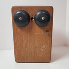 Antique Old Western Electric Telephone Magneto Crank Oak Ringer Box Parts Jj