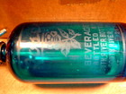 Vintage Heavy Blue Glass Seltzer Bottle rosen Beverages South River N j 