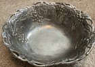 Vtg Arthur Court Grape Vine 12  Aluminum Salad Fruit Display Serving Bowl 1995