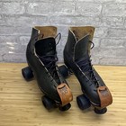 Vintage Roller City Disco Era Sure Grip Jogger Roller Skates   Men   s Sz 11 Black
