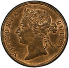 British Honduras  1889 Victoria Cent  Pcgs Ms 63 Rb  50 000 Mintage