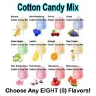 8 Cotton Candy Flavor Mix Sugar Flavoring Flossine Fairy Floss Flavored