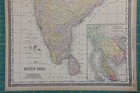 British India Vintage Original 1894 Rand Mcnally World Atlas Map Lot