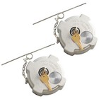 600149 2pcs Locking Diesel Fuel Cap For 1996-2018 Freightliner Cascadia Columbia