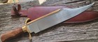 1  2 Yard Of Pure Badass Bowie Knife Wood Handle Brass Well Made Leather Sheath