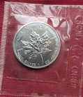1989 Canada Elizabeth Ii 5 Dollars Silver Maple Leaf 1 Oz Coin - Rcm Sealed