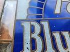Vintage Pabst Blue Ribbon Beer Reverse Glass Sign Panel     14x11        Bar