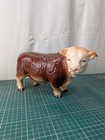Melba Ware Bull Figurine Hereford Bull Vintage Advertising For Butchers Display