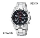 Seiko Snd375p Chronograph Black Dial Quartz Men   s Watch New Japan