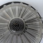 Vintage Art Deco 14  White Frosted Glass Ceiling Light Shade Sunflower     