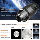 Svbony Sv245 Zoom Eyepiece  8-16mm 63   Parfocal For Planetary Observation