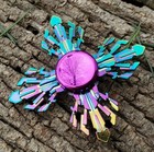 Metal Rainbow Fidget Spinner Toy Boys Girls Kids Adults Adhd Focus Multi Color