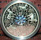 2010 Canada  8 Maple Of Strength - Horse - Proof Silver Coin W hologram   Box