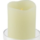 8  Clear Glass Centerpiece Pillar Candle Holder With Candle