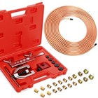  25 Ft 3 16  Copper Coated Brake Line Kit  Brake Line Flaring Tool Kit 